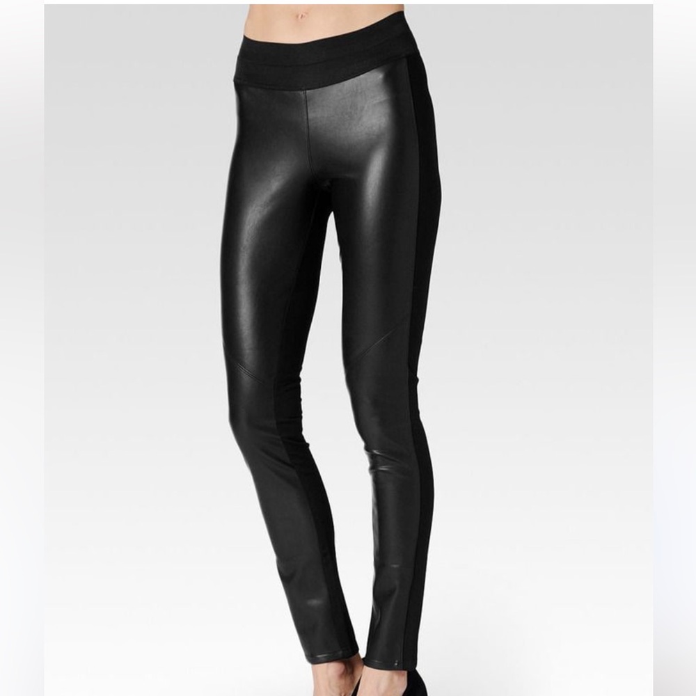 PAIGE Paloma Leather Panel Legging